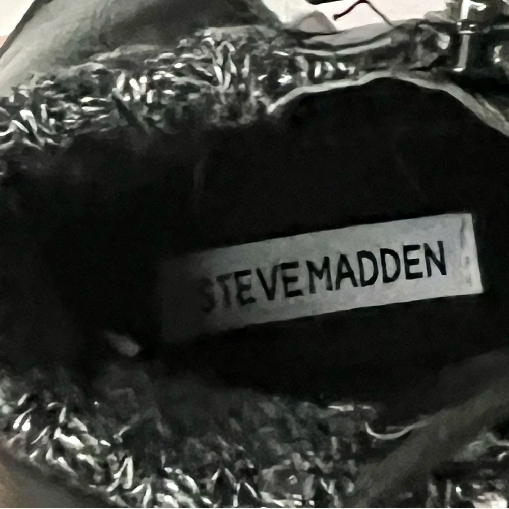 STEVE MADDEN Girl’s Black Taysley Combat Moto Boots—SZ. 2
